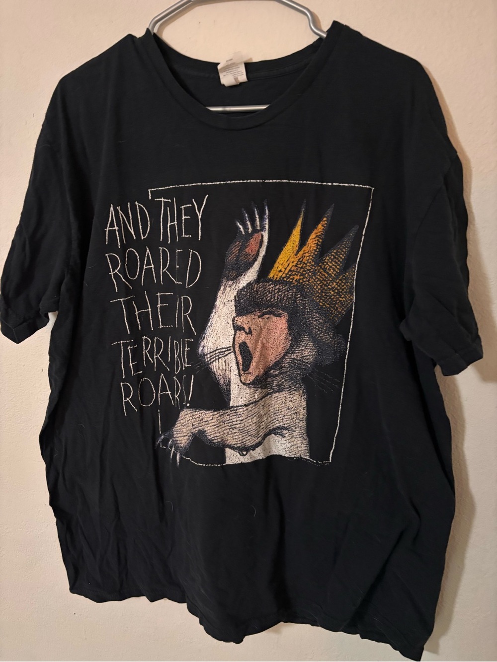 Where the wild things are Black Graphic Tee XXL